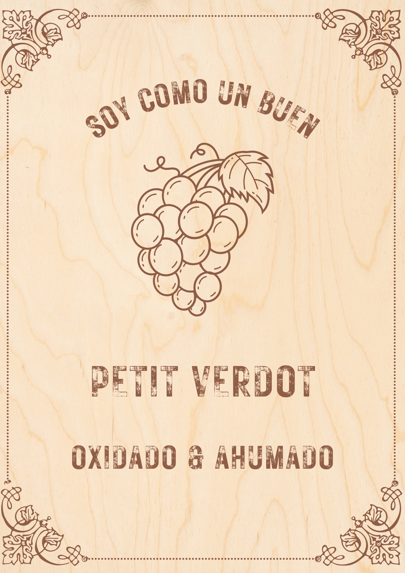 In Vino Veritas 2 glasses with grapes