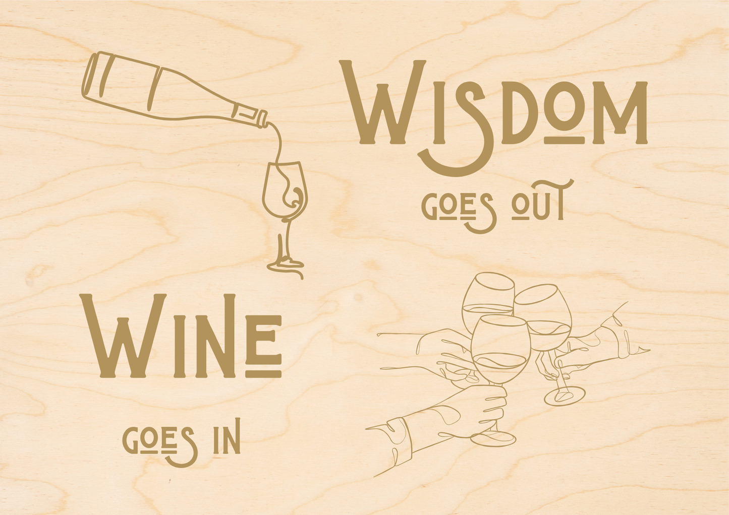 In Vino Veritas Glass In Hand