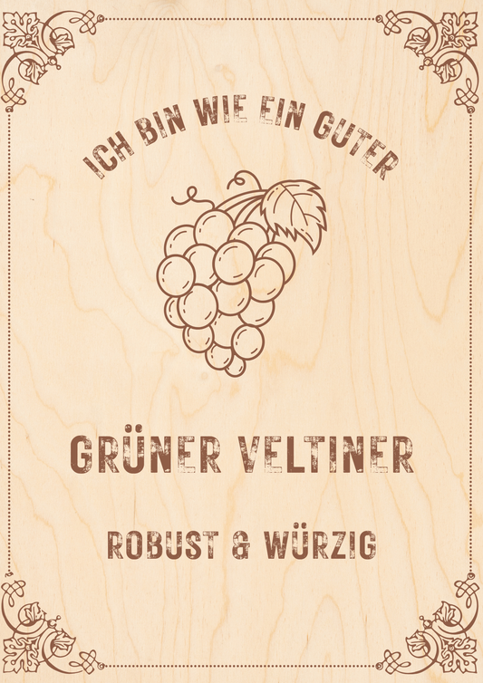 In Vino Veritas 2 glasses with grapes
