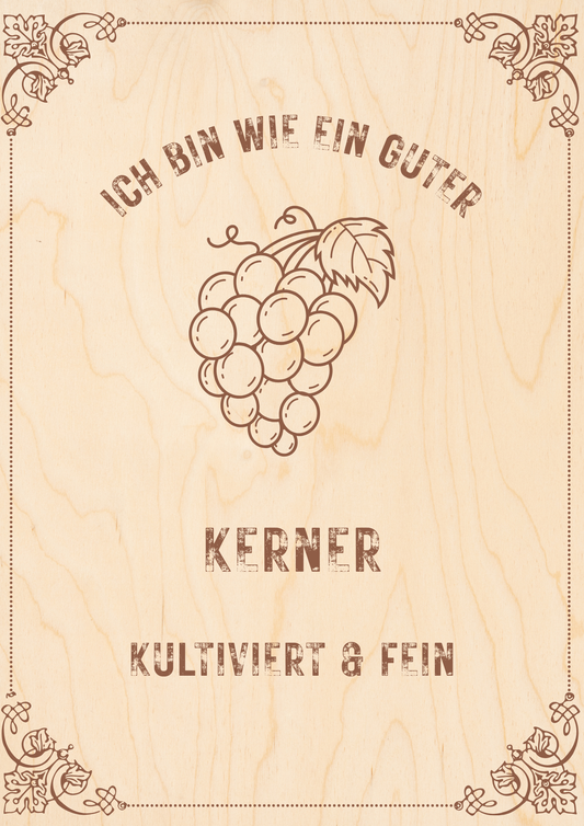 In Vino Veritas 2 glasses with grapes