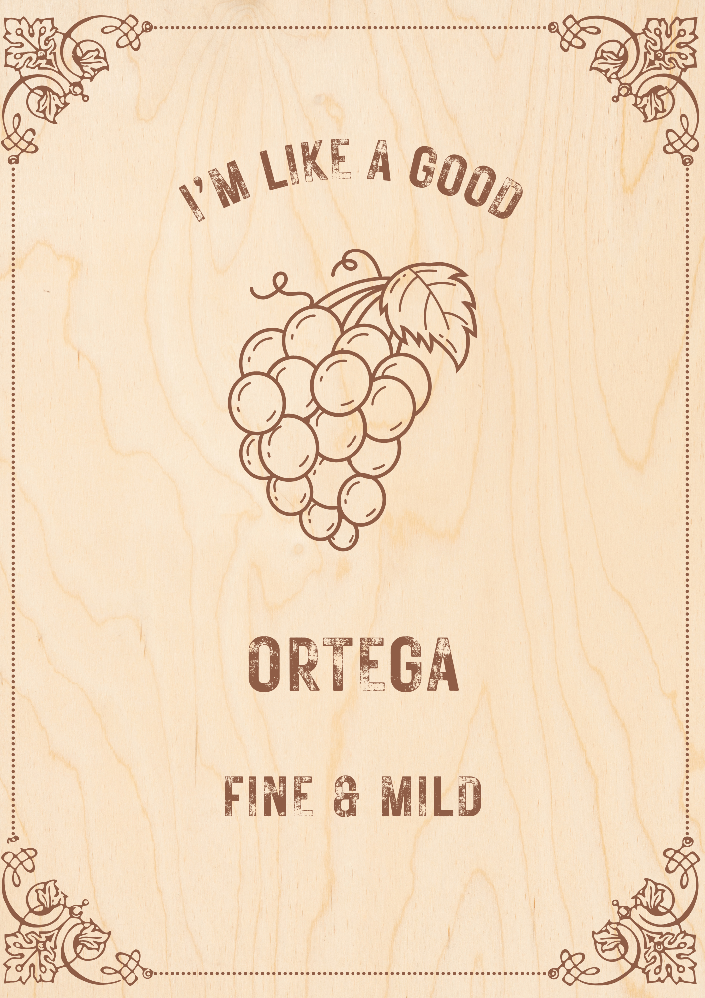 In Vino Veritas 2 glasses with grapes