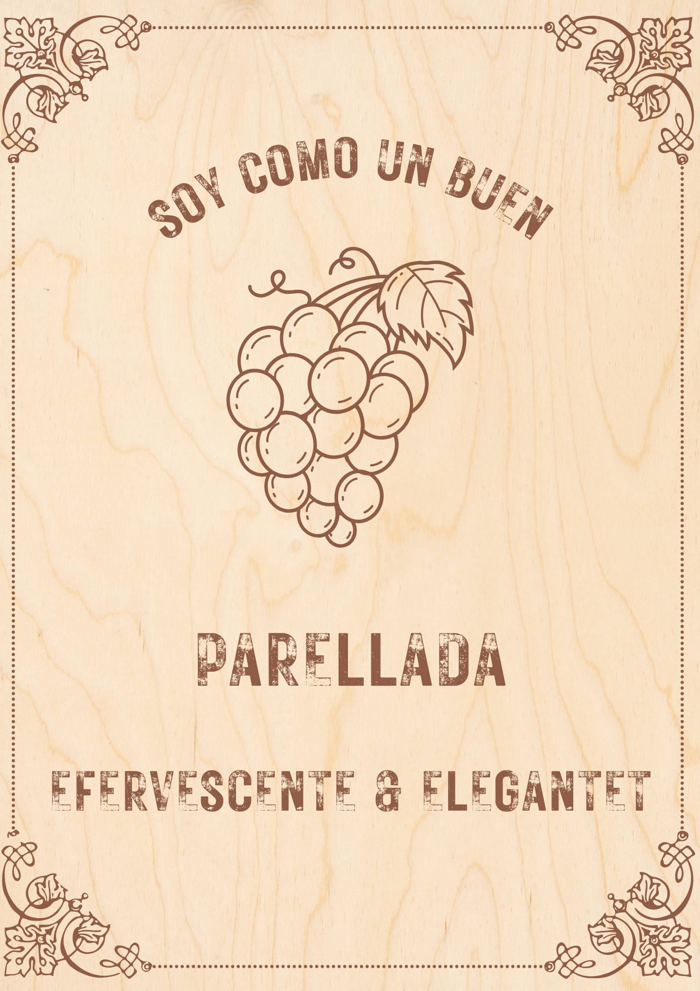 In Vino Veritas 2 glasses with grapes