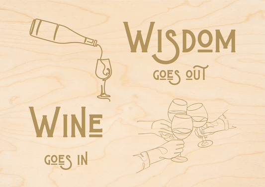 In Vino Veritas Glass In Hand